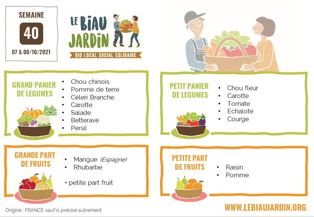 panier légumes semaine 40 Biau Jardin