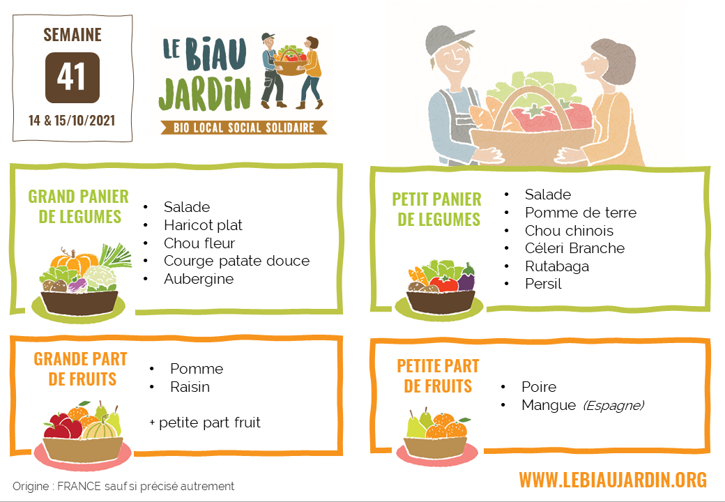 panier légumes semaine 41 Biau Jardin